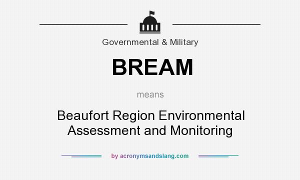 What does BREAM mean? It stands for Beaufort Region Environmental Assessment and Monitoring