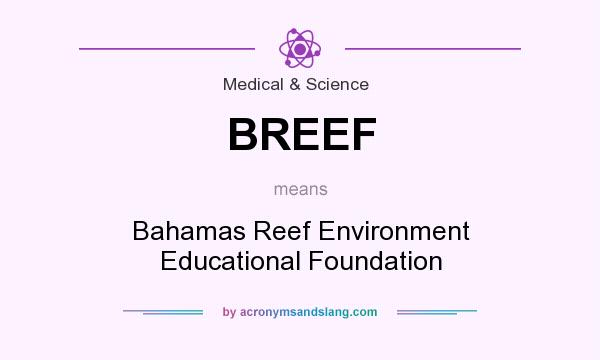 What does BREEF mean? It stands for Bahamas Reef Environment Educational Foundation