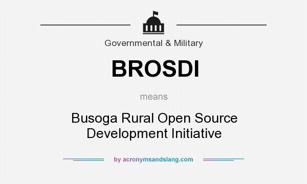 What does BROSDI mean? It stands for Busoga Rural Open Source Development Initiative