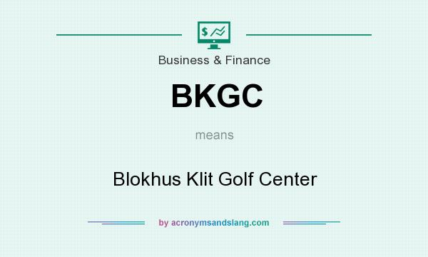 What does BKGC mean? It stands for Blokhus Klit Golf Center
