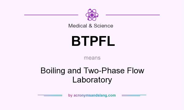 What does BTPFL mean? It stands for Boiling and Two-Phase Flow Laboratory