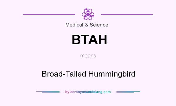 What does BTAH mean? It stands for Broad-Tailed Hummingbird