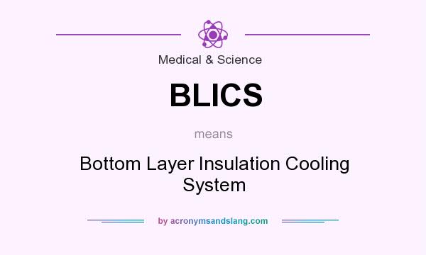 What does BLICS mean? It stands for Bottom Layer Insulation Cooling System