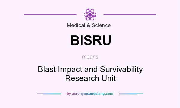 What does BISRU mean? It stands for Blast Impact and Survivability Research Unit