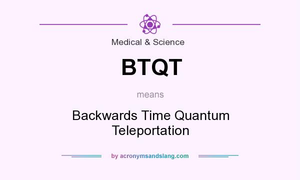 What does BTQT mean? It stands for Backwards Time Quantum Teleportation