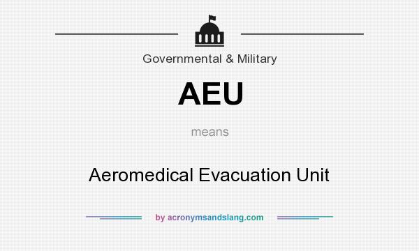 What does AEU mean? It stands for Aeromedical Evacuation Unit
