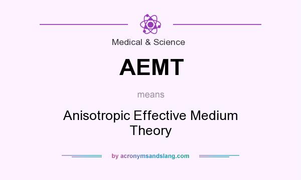 What does AEMT mean? It stands for Anisotropic Effective Medium Theory