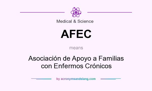 What does AFEC mean? It stands for Asociación de Apoyo a Familias con Enfermos Crónicos