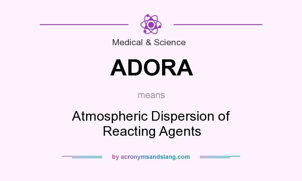 What does ADORA mean? It stands for Atmospheric Dispersion of Reacting Agents