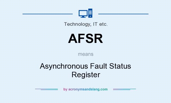 What does AFSR mean? It stands for Asynchronous Fault Status Register