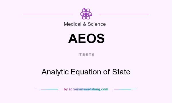 What does AEOS mean? It stands for Analytic Equation of State