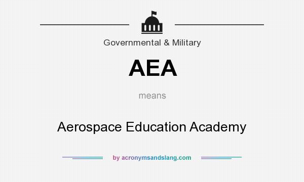 What does AEA mean? It stands for Aerospace Education Academy
