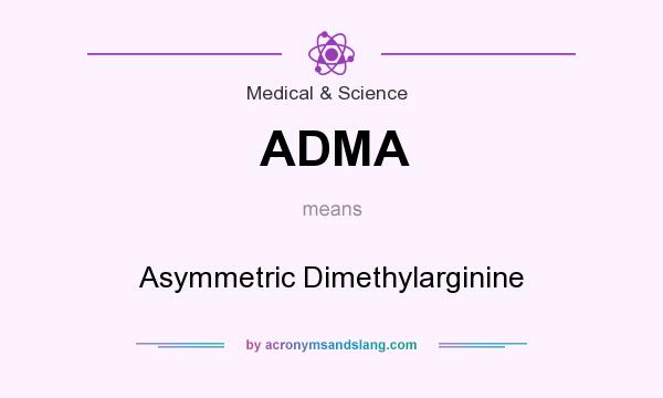 What does ADMA mean? It stands for Asymmetric Dimethylarginine