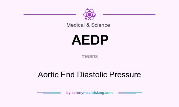 What does AEDP mean? It stands for Aortic End Diastolic Pressure