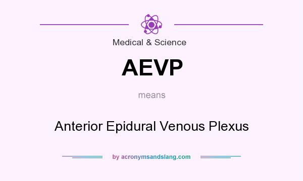 What does AEVP mean? It stands for Anterior Epidural Venous Plexus