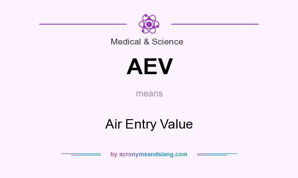 What does AEV mean? It stands for Air Entry Value