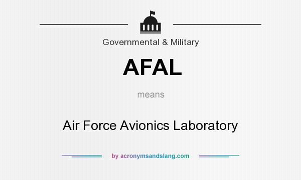 What does AFAL mean? It stands for Air Force Avionics Laboratory