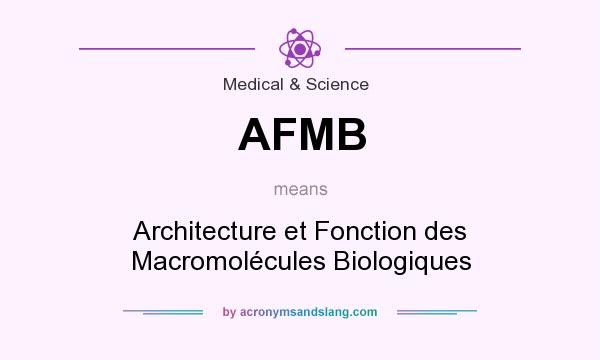 What does AFMB mean? It stands for Architecture et Fonction des Macromolécules Biologiques