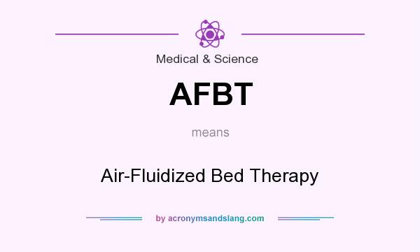 What does AFBT mean? It stands for Air-Fluidized Bed Therapy