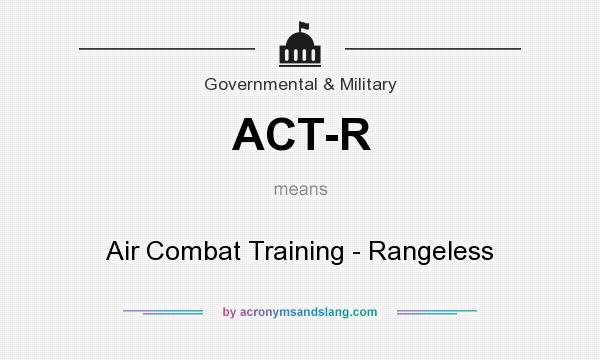 What does ACT-R mean? It stands for Air Combat Training - Rangeless