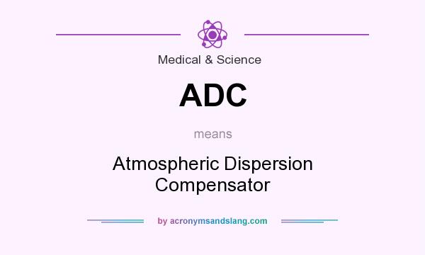 What does ADC mean? It stands for Atmospheric Dispersion Compensator