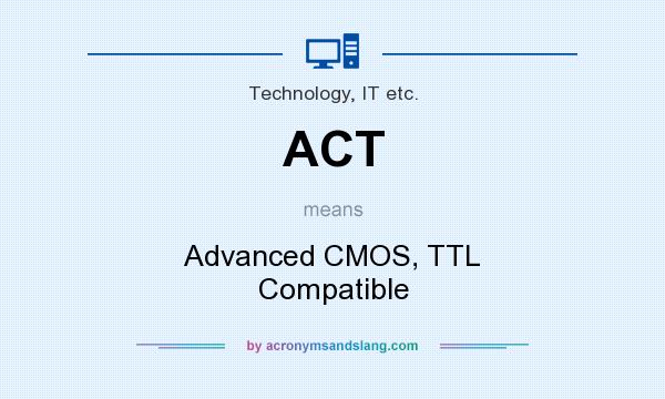 What does ACT mean? It stands for Advanced CMOS, TTL Compatible