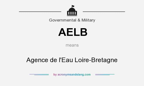 What does AELB mean? It stands for Agence de l`Eau Loire-Bretagne