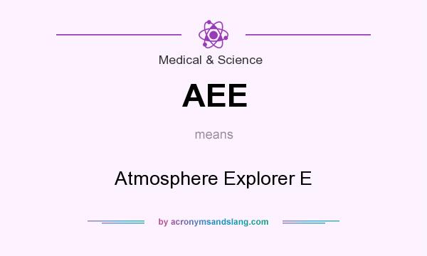 What does AEE mean? It stands for Atmosphere Explorer E