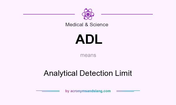 What does ADL mean? It stands for Analytical Detection Limit