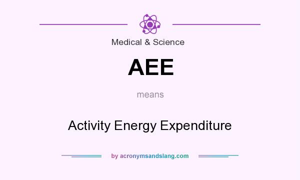 What does AEE mean? It stands for Activity Energy Expenditure