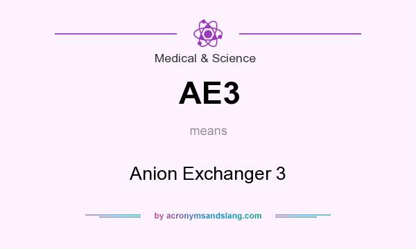 What does AE3 mean? It stands for Anion Exchanger 3
