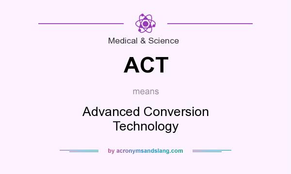 What does ACT mean? It stands for Advanced Conversion Technology
