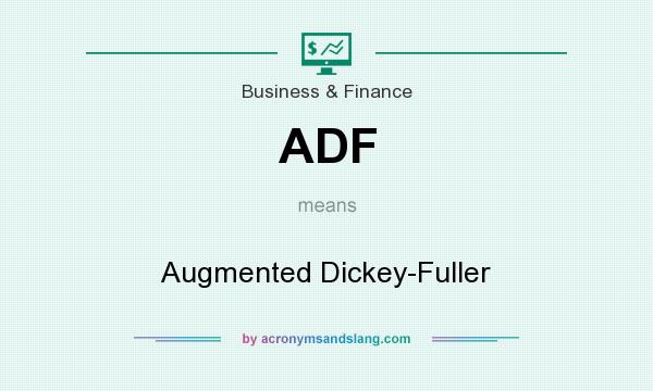 What does ADF mean? It stands for Augmented Dickey-Fuller