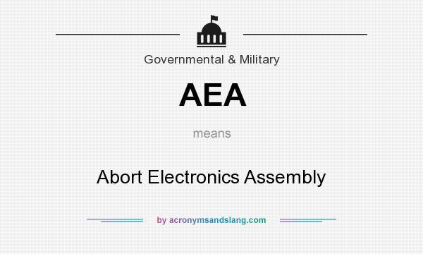 What does AEA mean? It stands for Abort Electronics Assembly