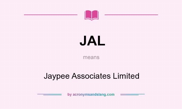 What does JAL mean? It stands for Jaypee Associates Limited