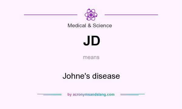 What does JD mean? It stands for Johne`s disease