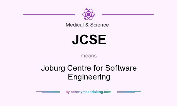 What does JCSE mean? It stands for Joburg Centre for Software Engineering