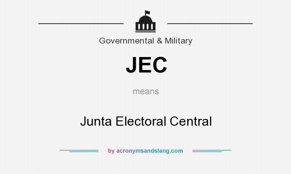 What does JEC mean? It stands for Junta Electoral Central
