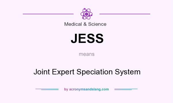 What does JESS mean? It stands for Joint Expert Speciation System