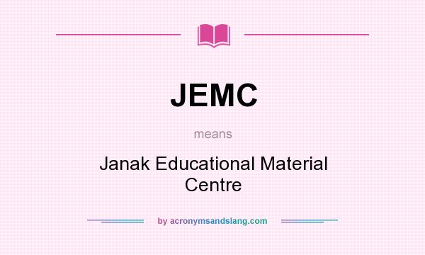 What does JEMC mean? It stands for Janak Educational Material Centre