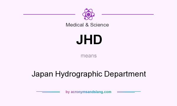 What does JHD mean? It stands for Japan Hydrographic Department