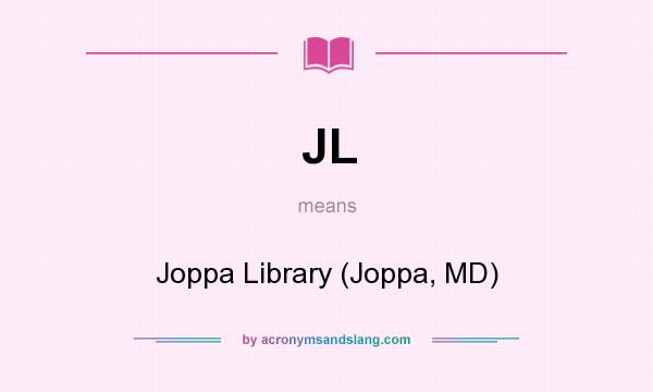 What does JL mean? It stands for Joppa Library (Joppa, MD)