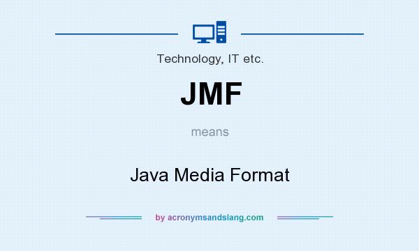 What does JMF mean? It stands for Java Media Format