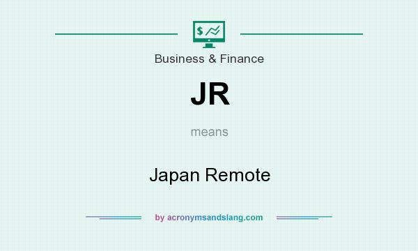 What does JR mean? It stands for Japan Remote