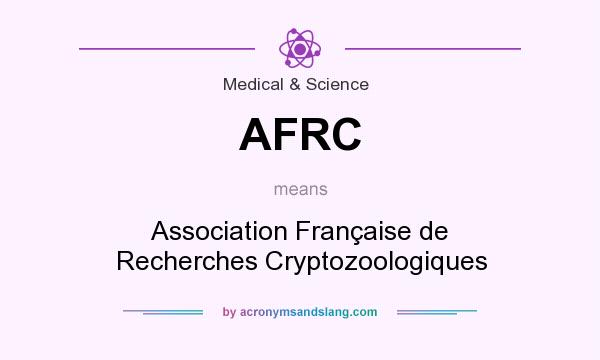 What does AFRC mean? It stands for Association Française de Recherches Cryptozoologiques