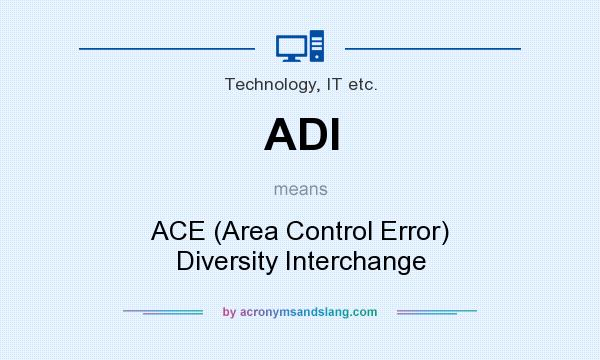 What does ADI mean? It stands for ACE (Area Control Error) Diversity Interchange