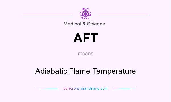 What does AFT mean? It stands for Adiabatic Flame Temperature