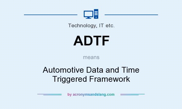 What does ADTF mean? It stands for Automotive Data and Time Triggered Framework