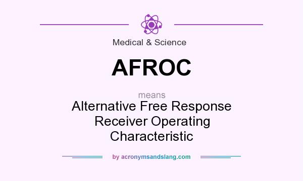 What does AFROC mean? It stands for Alternative Free Response Receiver Operating Characteristic