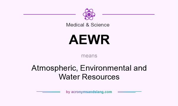 What does AEWR mean? It stands for Atmospheric, Environmental and Water Resources